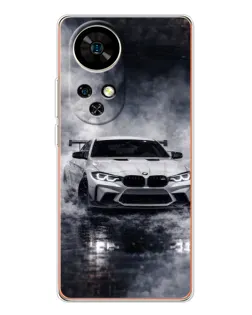 Чехол для Ulefone Note 17 Pro с картинкой «BMW сквозь туман»