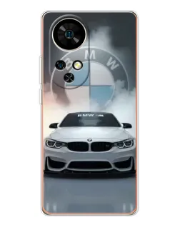 Чохол для Ulefone Note 17 Pro з картинкою «BMW в білому диму»