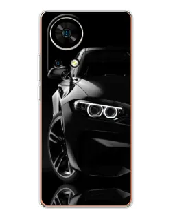 Чохол для Ulefone Note 17 Pro з картинкою «Чорна BMW — профіль»