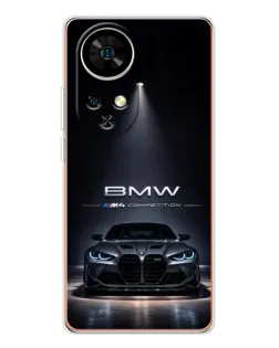 Чохол для Ulefone Note 17 Pro з картинкою «BMW крізь нічне місто»