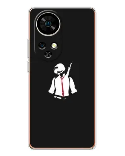 Чохол для Ulefone Note 17 Pro з картинкою «PUBG — силует воїна»