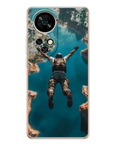 Чохол для Ulefone Note 17 Pro з картинкою «PUBG — вільне падіння»