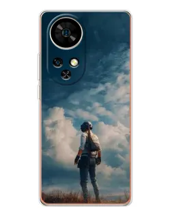 Чохол для Ulefone Note 17 Pro з картинкою «Герой PUBG на скелі»