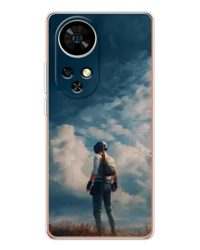 Чохол для Ulefone Note 17 Pro з картинкою «Герой PUBG на скелі»