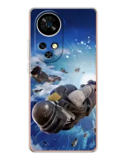 Чохол для Ulefone Note 17 Pro з картинкою «Десант PUBG — стрибок»