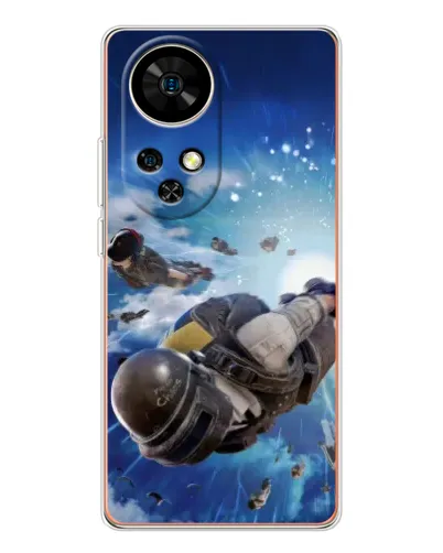 Чохол для Ulefone Note 17 Pro з картинкою «Десант PUBG — стрибок»