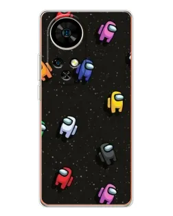 Чохол для Ulefone Note 17 Pro з картинкою «Космічний патерн Among Us»
