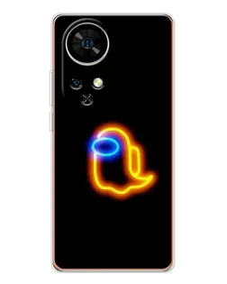 Чохол для Ulefone Note 17 Pro з картинкою «Among Us неонове сяйво»