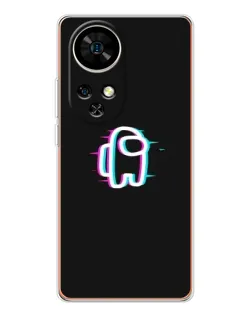 Чохол для Ulefone Note 17 Pro з картинкою «Among Us неон»