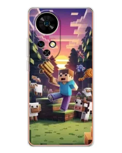 Чохол для Ulefone Note 17 Pro з картинкою «Стів на фермі» Чохол для Ulefone Note 17 Pro з картинкою «Стів на фермі»