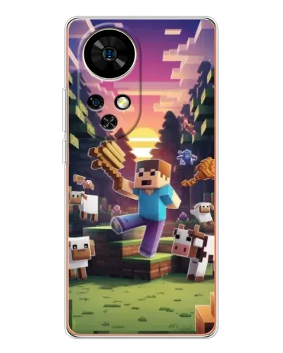 Чохол для Ulefone Note 17 Pro з картинкою «Стів на фермі» Чохол для Ulefone Note 17 Pro з картинкою «Стів на фермі»