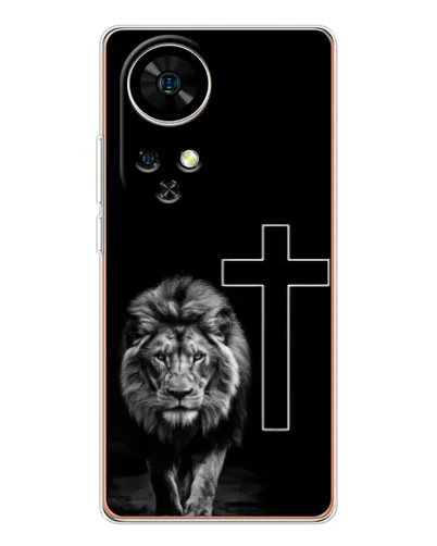 Чохол для Ulefone Note 17 Pro з картинкою «Лев та Хрест»
