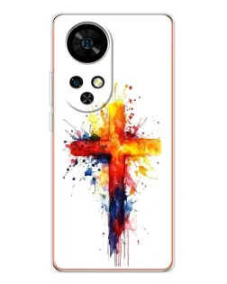Чохол для Ulefone Note 17 Pro з картинкою «Акварельний хрест»