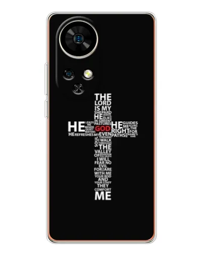 Чехол для Ulefone Note 17 Pro с картинкой «Текстовый крест» Чехол для Ulefone Note 17 Pro с картинкой «Текстовый крест»