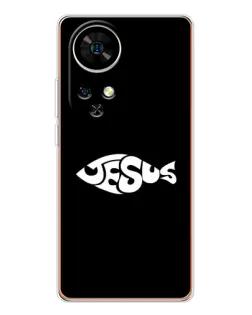 Чехол для Ulefone Note 17 Pro с картинкой «Рыба Jesus»
