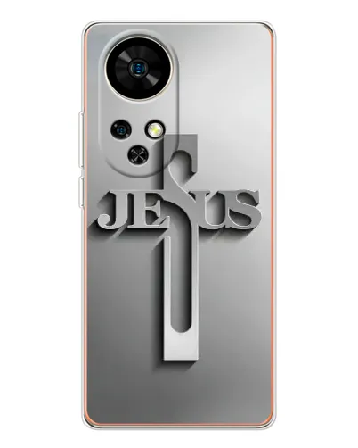 Чехол для Ulefone Note 17 Pro с картинкой «Металлический крест Jesus» Чехол для Ulefone Note 17 Pro с картинкой «Металлический крест Jesus»