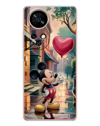 Чехол для Ulefone Note 17 Pro с картинкой «Микки и шарик-сердце» Чехол для Ulefone Note 17 Pro с картинкой «Микки и шарик-сердце»