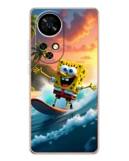 Чехол для Ulefone Note 17 Pro с картинкой «Губка Боб серфингист» Чехол для Ulefone Note 17 Pro с картинкой «Губка Боб серфингист»