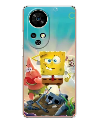 Чехол для Ulefone Note 17 Pro с картинкой «Спанч Боб победитель»