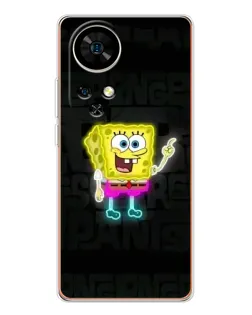 Чехол для Ulefone Note 17 Pro с картинкой «Неоновый Губка Боб» Чехол для Ulefone Note 17 Pro с картинкой «Неоновый Губка Боб»