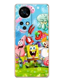 Чехол для Ulefone Note 17 Pro с картинкой «Губка Боб и друзья» Чехол для Ulefone Note 17 Pro с картинкой «Губка Боб и друзья»