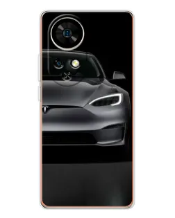 Чехол для Ulefone Note 17 Pro с картинкой «Tesla Model S Look»