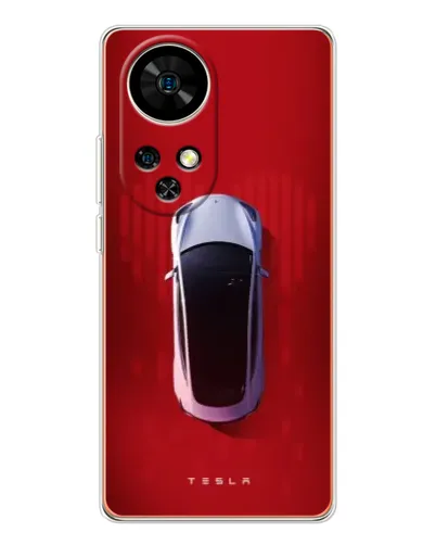 Чехол для Ulefone Note 17 Pro с картинкой «Tesla Top View»