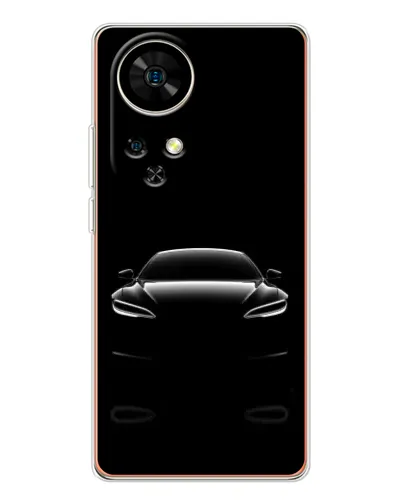 Чехол для Ulefone Note 17 Pro с картинкой «Силуэт Tesla Night»