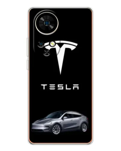 Чехол для Ulefone Note 17 Pro с картинкой «Tesla Model Y»