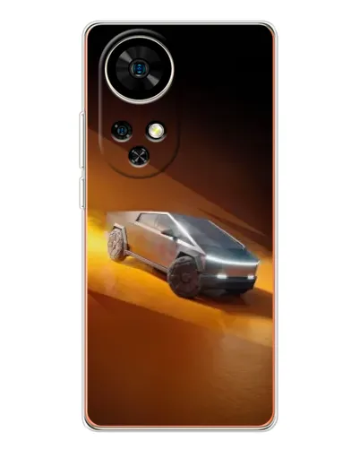 Чехол для Ulefone Note 17 Pro с картинкой «Cybertruck в пустыне»