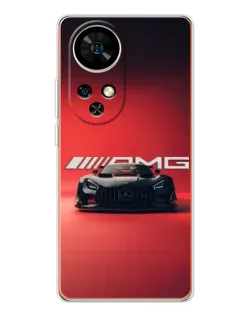 Чехол для Ulefone Note 17 Pro с картинкой «Mercedes AMG — красная линия»