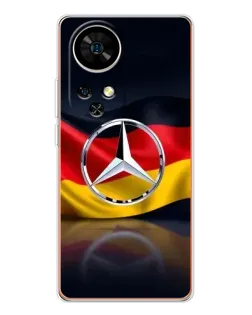 Чехол для Ulefone Note 17 Pro с картинкой «Mercedes — флаг Германии»