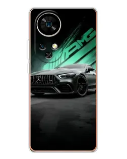 Чехол для Ulefone Note 17 Pro с картинкой «Темный Mercedes AMG»