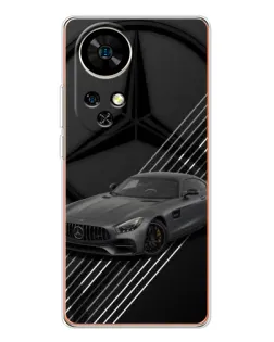 Чехол для Ulefone Note 17 Pro с картинкой «Mercedes AMG — графика»