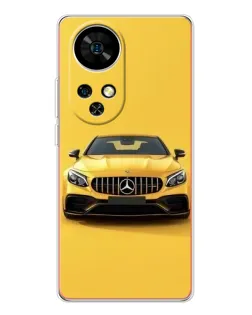 Чехол для Ulefone Note 17 Pro с картинкой «Желтый Mercedes GT»