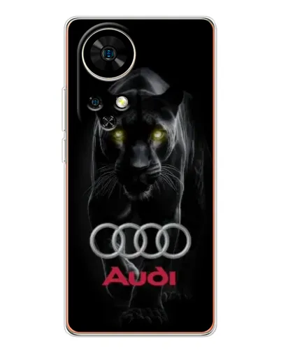 Чехол для Ulefone Note 17 Pro с картинкой «Пантера и Audi» Чехол для Ulefone Note 17 Pro с картинкой «Пантера и Audi»