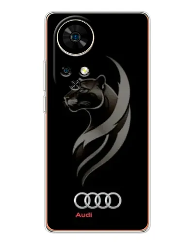 Чехол для Ulefone Note 17 Pro с картинкой «Графика — пантера и Audi» Чехол для Ulefone Note 17 Pro с картинкой «Графика — пантера и Audi»