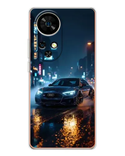 Чехол для Ulefone Note 17 Pro с картинкой «Ночной город и Audi» Чехол для Ulefone Note 17 Pro с картинкой «Ночной город и Audi»