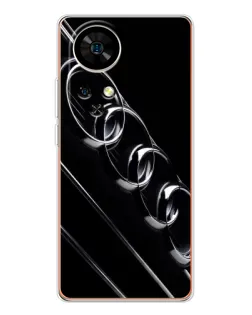Чехол для Ulefone Note 17 Pro с картинкой «Audi — абстрактные кольца»