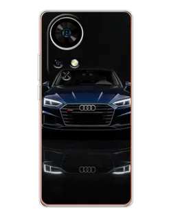 Чехол для Ulefone Note 17 Pro с картинкой «Audi — ночное отражение»