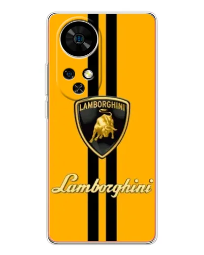 Чехол для Ulefone Note 17 Pro с картинкой «Lamborghini Stripe желтый» Чехол для Ulefone Note 17 Pro с картинкой «Lamborghini Stripe желтый»