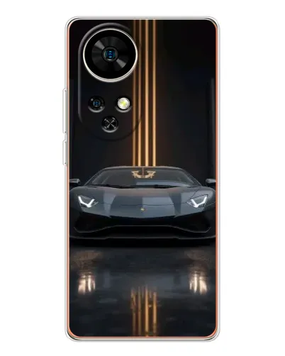 Чехол для Ulefone Note 17 Pro с картинкой «Lamborghini золотые линии» Чехол для Ulefone Note 17 Pro с картинкой «Lamborghini золотые линии»