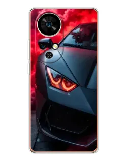 Чехол для Ulefone Note 17 Pro с картинкой «Lamborghini красное сияние»