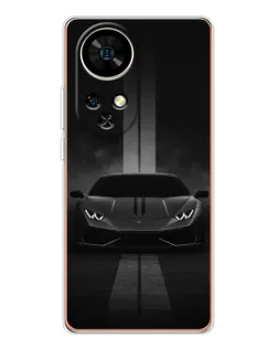 Чехол для Ulefone Note 17 Pro с картинкой «Lamborghini симметрия дорог»