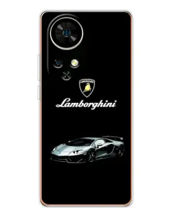 Чехол для Ulefone Note 17 Pro с картинкой «Логотип Lamborghini классика»