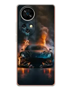 Чехол для Ulefone Note 17 Pro с картинкой «Lamborghini дымная эстетика»