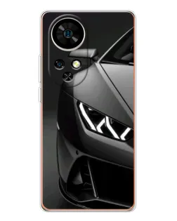 Чехол для Ulefone Note 17 Pro с картинкой «Lamborghini фары детализация»