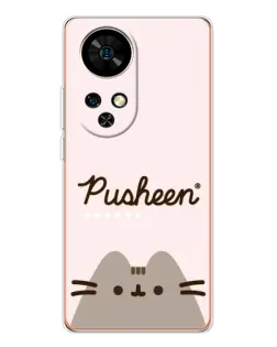 Чехол для Ulefone Note 17 Pro с картинкой «Pusheen логотип»
