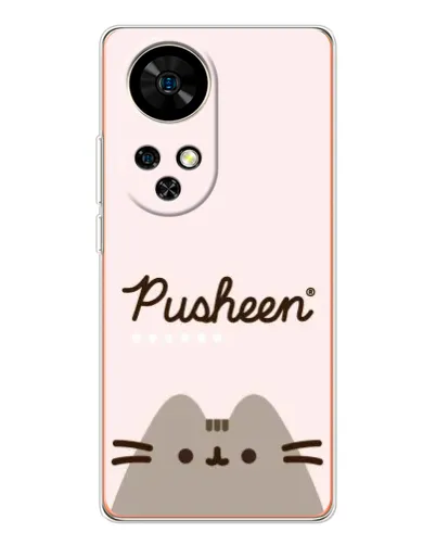Чехол для Ulefone Note 17 Pro с картинкой «Pusheen логотип» Чехол для Ulefone Note 17 Pro с картинкой «Pusheen логотип»
