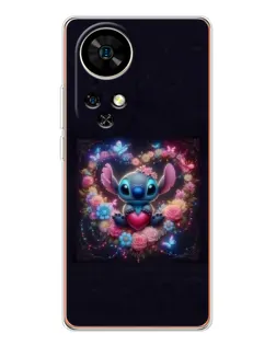 Чехол для Ulefone Note 17 Pro с картинкой «Stitch в цветах» Чехол для Ulefone Note 17 Pro с картинкой «Stitch в цветах»